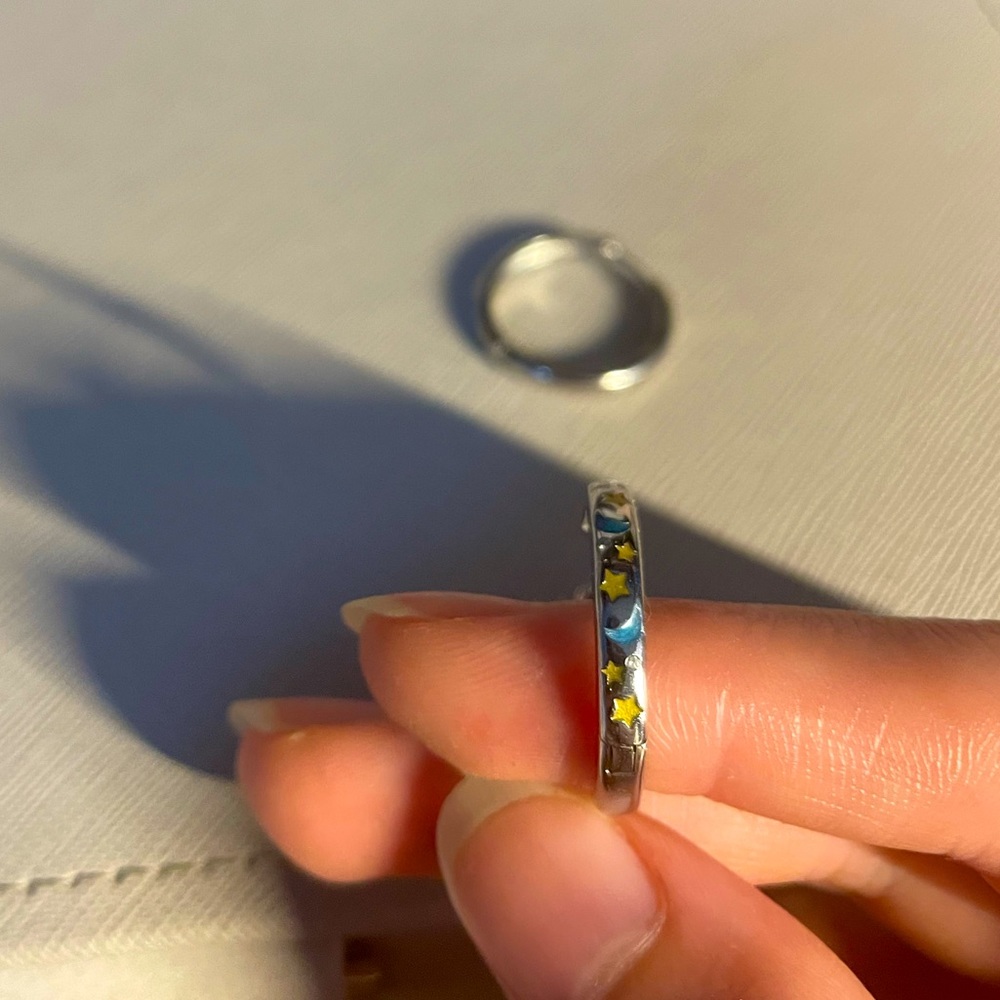 Sterling silver hoop earrings